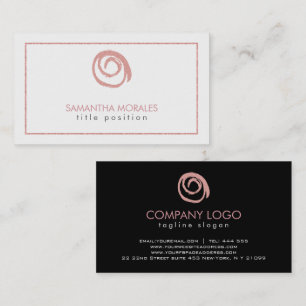 Ro Guld Logotyp Visitkort
