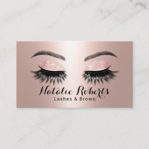 Ro Guld Long Lash Makeup Artist Beauty Salon Visitkort