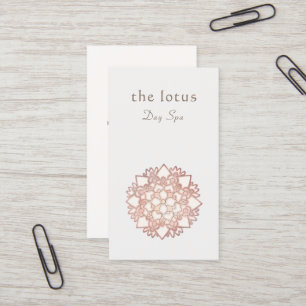 Ro Guld Lotus Logotyp Holistic Health och Hälsa Visitkort