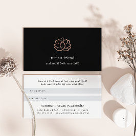 Ro Guld Lotus Logotyp | Yoga Hälsa Spa Rabattkort