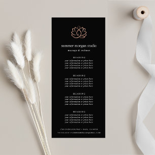 Ro Guld Lotus Prissättning eller service för kur Reklamkort