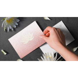 Ro Guld Lotus Yoga Meditation Instructions citat Vykort