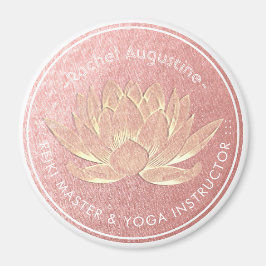Ro Guld Lotus Yoga Studio Meditation Instructor Magnet