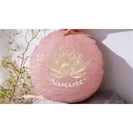 Ro Guld Lotus Yoga Studio Meditation Instructor Rund Kudde