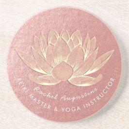 Ro Guld Lotus Yoga Studio Meditation Instructor Underlägg