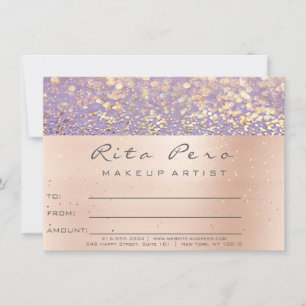 Ro Guld Makeup Artist Certificate Gift Lila