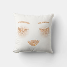 Ro Guld Makeup Läppar Lash Öga Sparkly Glitter Kudde