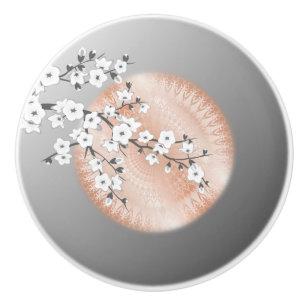 Ro Guld Mandala Grått Cherry Blommar Blommigt  Knopp