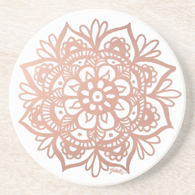 Ro Guld Mandala Underlägg (Framsidan)