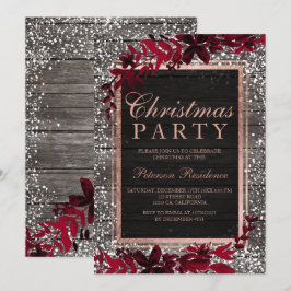 Ro guld-manuset löv snö-jullen inbjudningar