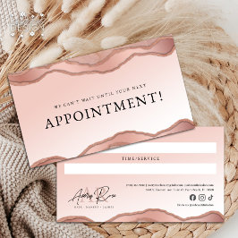  Ro Guld marble Agate Beauty Möte Visitkort