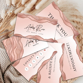  Ro Guld-marble Agate - tack för ditt kort