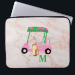 Ro Guld Marble Chic Golf Gal Laptop Fodral<br><div class="desc">En lysande, unik golfvagn - rosa och grönt - smakfullt genomförd - redo till springa under kursen - på chicen laptop sleeve. —Det här är en underbar gåva till allt golf älskare - roligt/attraktiv/unik. Anpassa den med initialer/monogram. Om du har några designfrågor eller en speciell begäran, skicka ett e-postmeddelande till:...</div>