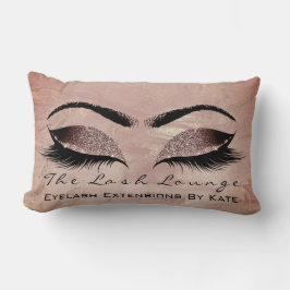 Ro Guld Marble Makeup Lash Beauty Öga Lumbarkudde