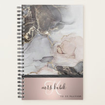 Ro Guld & Marble Monogram Teacher Planner