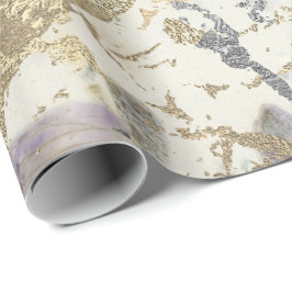 Ro Guld marble Peach Grått Cottage Presentpapper