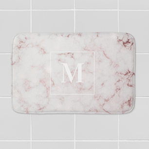 Ro Guld Marble Personlig Monogram Badrumsmatta