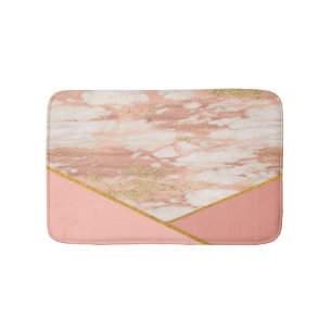 Ro Guld Marble Rosa Geometric Modern Bath Badrumsmatta