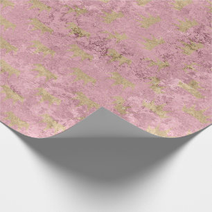 Ro Guld Marble  Rosa Shimmer Elegant Molten Presentpapper