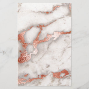 Ro Guld Marble Struktur Brevpapper
