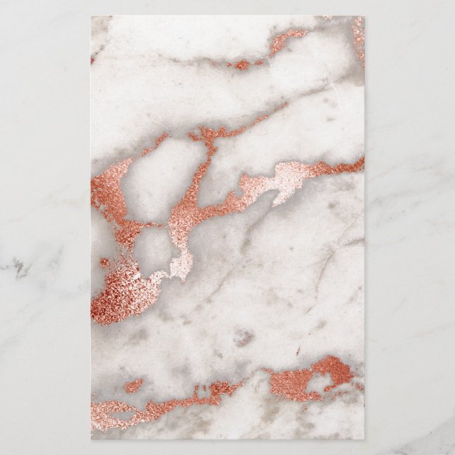 Ro Guld Marble Struktur Brevpapper (Framsida)