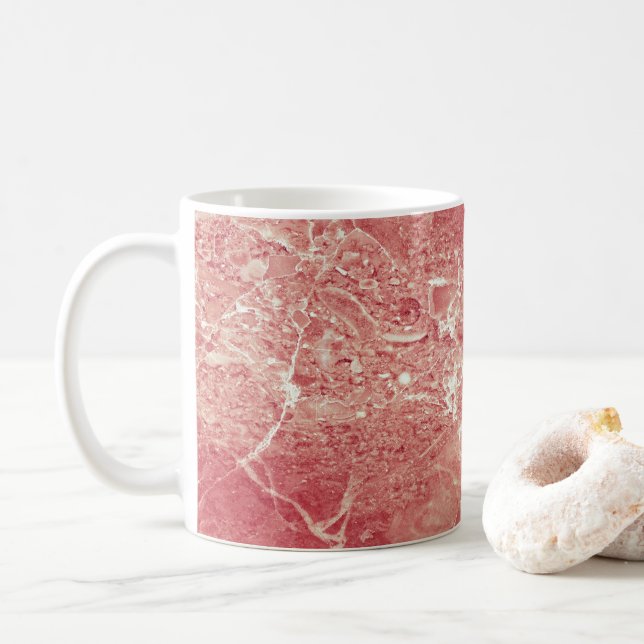 Ro Guld Marble Struktur Kaffemugg (Med munk)