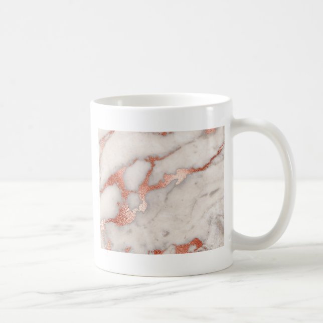 Ro Guld Marble Struktur Kaffemugg (Höger)