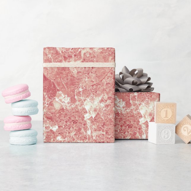 Ro Guld Marble Struktur Presentpapper (Baby Shower)