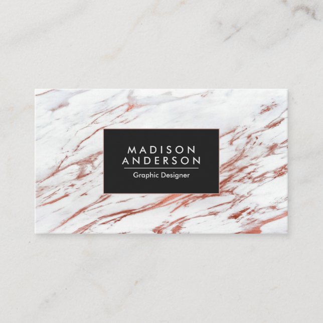 Ro Guld Marble Visitkort (Framsida)