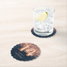 Ro Guld, marinblått 14:e Födelsedagsfesten