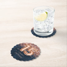 Ro Guld, marinblått 15:e Födelsedagsfesten