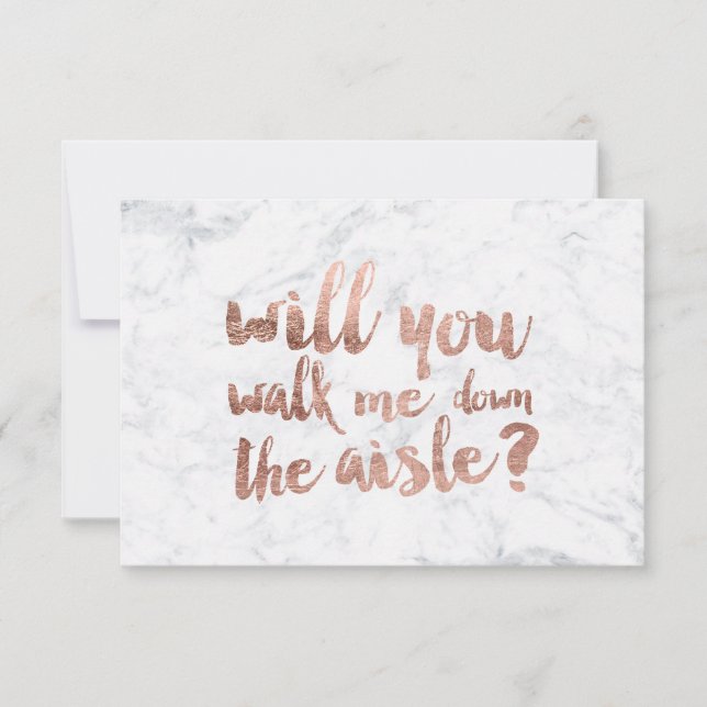 Ro guld marmor kan du gå mig ner i Aisle (Framsida)