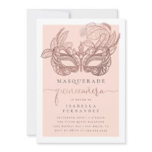 & Ro Guld Masquerad Quinceañera Birthday