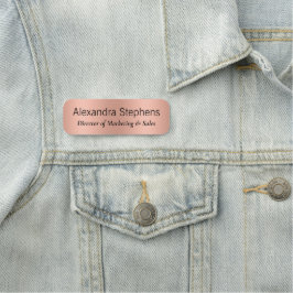 Ro Guld medarbetare i Namn bricka Namnbricka