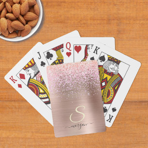 Ro Guld Metall, Glitter, Namn och Inledande Casinokort