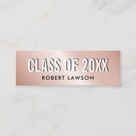 Ro-Guld metallisk luxaklass Studenten Namn-kort Mini Visitkort