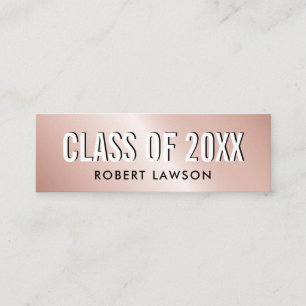 Ro-Guld metallisk luxaklass Studenten Namn-kort Mini Visitkort