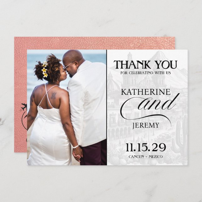 Ro Guld, Mexiko pass Tack Kort (Fram/baksida)