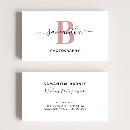 Ro Guld minimalistisk monogramLogotyp Visitkort