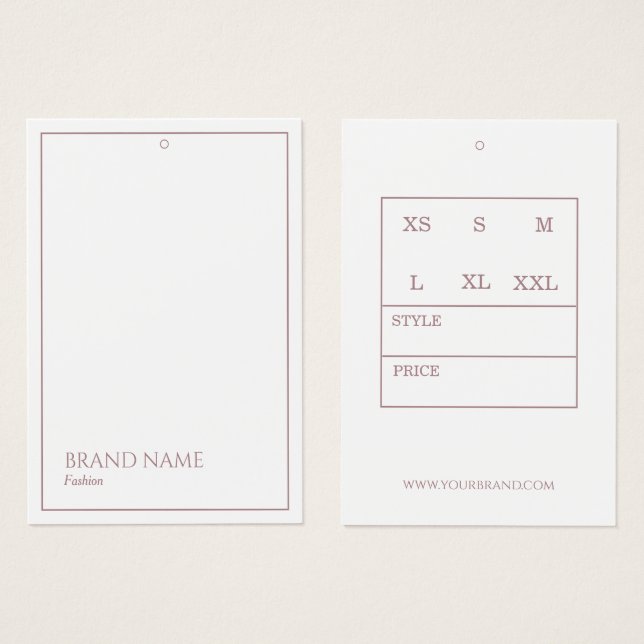 Ro Guld Modern hängning Märkre Visitkort (Framsida & baksida)