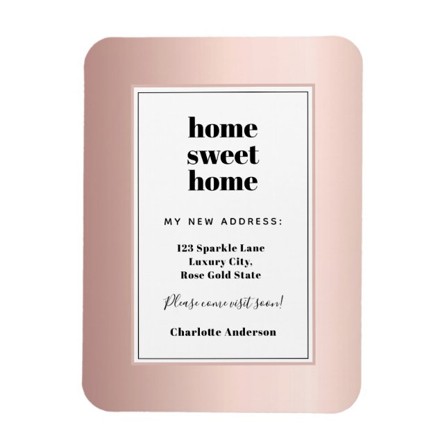 Ro guld, modern, minimalistisk hemmabruk, söt flyt magnet (Vertikal)