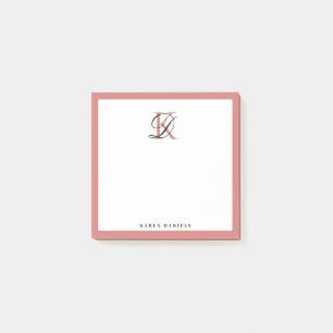Ro Guld Monogram Post-it Block