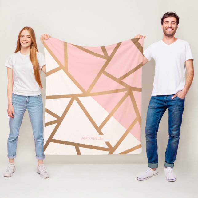 Ro Guld Mosaic Fleecefilt (På plats)