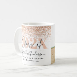 Ro guld multifoto studenten glitter kaffemugg
