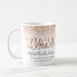 Ro guld multifoto studenten glitter kaffemugg