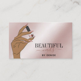 ro guld nagelsalonist, nagel tekniker b visitkort