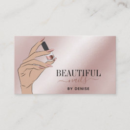 ro guld nagelsalonist, nagel tekniker b visitkort