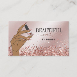 ro guld nagelsalonist, nagel tekniker b visitkort