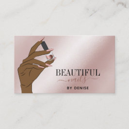 ro guld nagelsalonist, nagel tekniker b visitkort