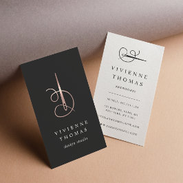 Ro Guld Nål och tråd | Seamstress eller Tailor Visitkort
